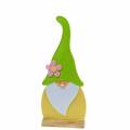 Floristik24 Gnome-kääpiö seisoo huopana vihreänä, näyteikkunakoriste 22cm x 6cm K51cm