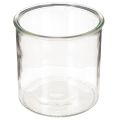 Floristik24 Lasinen tuikkukuppi, pyöreä, kirkas lasi, monikäyttöinen, 12 cm, 2 kpl