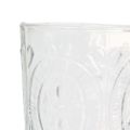 Floristik24 Lyhty lasi kynttilän lasi kynttilänpidike lasi Ø7,5cm H10cm