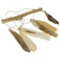 Floristik24 Merellinen kalakoriste, ajopuu tuulikello, puinen koriste L50cm W30cm L50cm W30cm