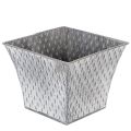 Floristik24 Sinkkiruukku timanttikuviolla, korkeus 15 cm