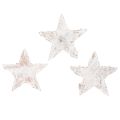 Floristik24 Koivutähdet mini 2cm - 2.5cm valkoiseksi kalkittu 150 kpl