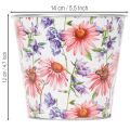 Kukkaruukku, kevätkoriste, istutusastia, metallia, Ø14cm, korkeus 12,5cm | Floristik24.fi