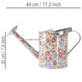 Koristeellinen metallinen kastelukannu, vintage-kukkien istutusastia, Ø18cm | Floristik24.fi