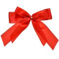 Floristik24 Koristeellinen rusetti, punainen rusetti kultareunuksella – Elegantti joulukoriste, 4 cm leveä, 15 × 21 cm, 2 kpl