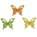 Floristik24 Koristeelliset perhoset värikkäät 4cm 90p