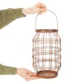 Puutarhalyhty, metalli, ruosteinen viimeistely, kahva, vintage, Ø19,5 cm | Floristik24.fi