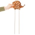 Puutarhakeppi siili ruostepatina koristeellinen puutarhakeppi 20cm | Floristik24.fi