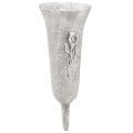 Floristik24 Hautamaljakko harmaa Maljakko kiinni Calla motiivi K32.5cm