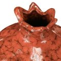 Granaattiomena-koristeellinen maljakko keraaminen punaruskea Ø10.5cm K12cm | Floristik24.fi