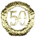 Floristik24 Juhlapäivänumero 50 kultaa Ø40cm