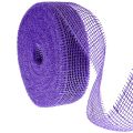 Floristik24 Violetti juuttinauha, 5 cm leveä, 40 m pitkä