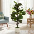 Keinotekoinen Ficus lyrata 120 cm koriste olohuoneeseen | Floristik24.fi