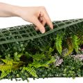 Keinotekoinen kasviseinä 100 x 55 cm pystysuuntainen viheralue | Floristik24.fi