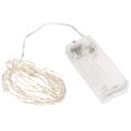 Floristik24 LED-valoketju sisäkäyttöön, paristokäyttöinen, lämmin valkoinen, 30 LEDiä, 3 m, 6 kpl