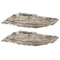 Kasvikulho wave rottinki luonnonvalkoinen 40x14x6cm 2kpl | Floristik24.fi