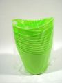 Floristik24 Muoviset ruukut kahvoilla 18kpl. 10,5 cm x 9 cm vihreä