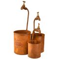 Floristik24 Istutuspatina koristemetallia hanalla H25/37/43cm setti 3 kpl