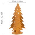 Joulukuuselyhty, metallikoriste maalaismaisella viimeistelyllä, joulu, korkeus 46 cm, leveys 25,5 cm | Floristik24.fi